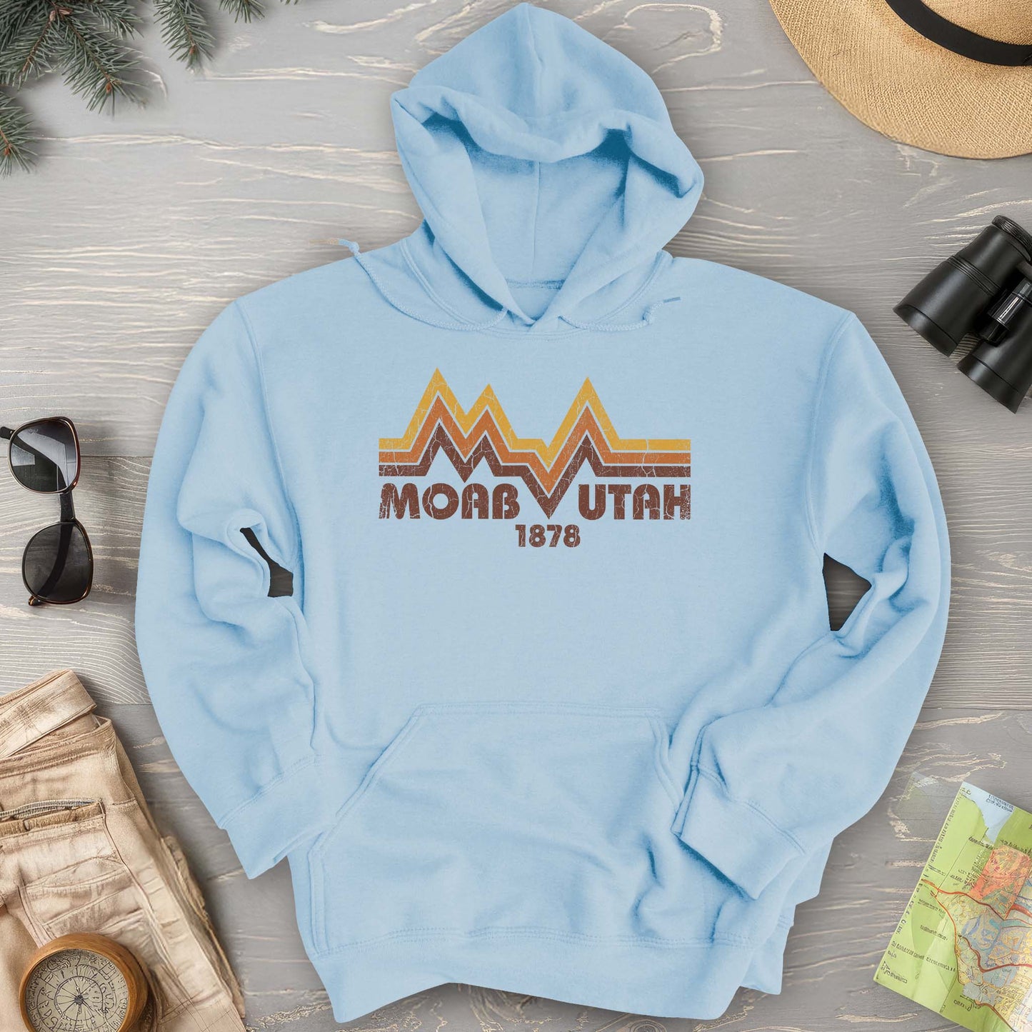 Moab Utah Retro Hoodie