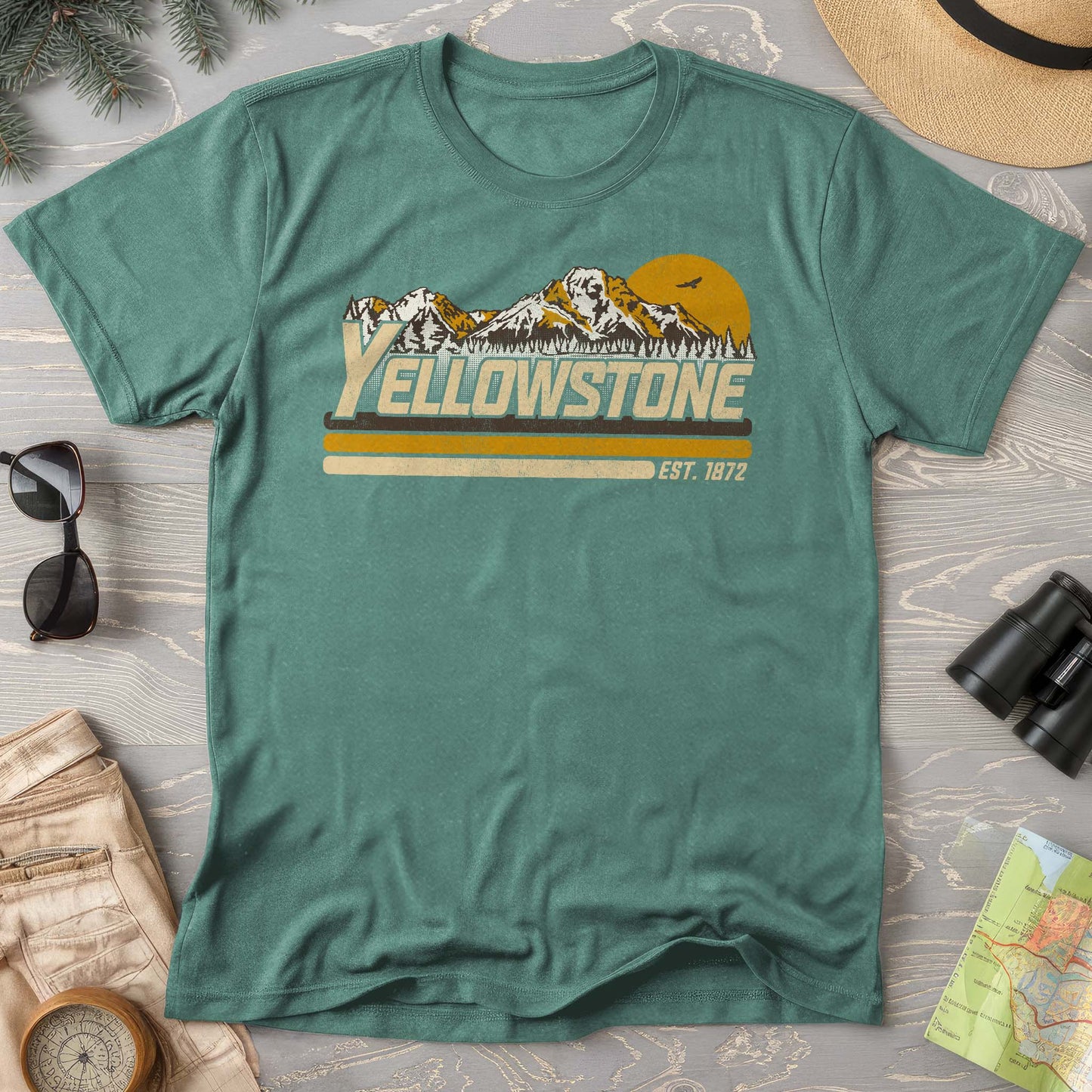 Yellowstone Retro Stripe Comfort Colors T-Shirt