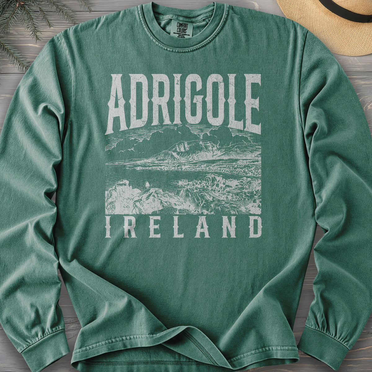 Adrigole Ireland Sketch Comfort Colors 6014 Long Sleeve