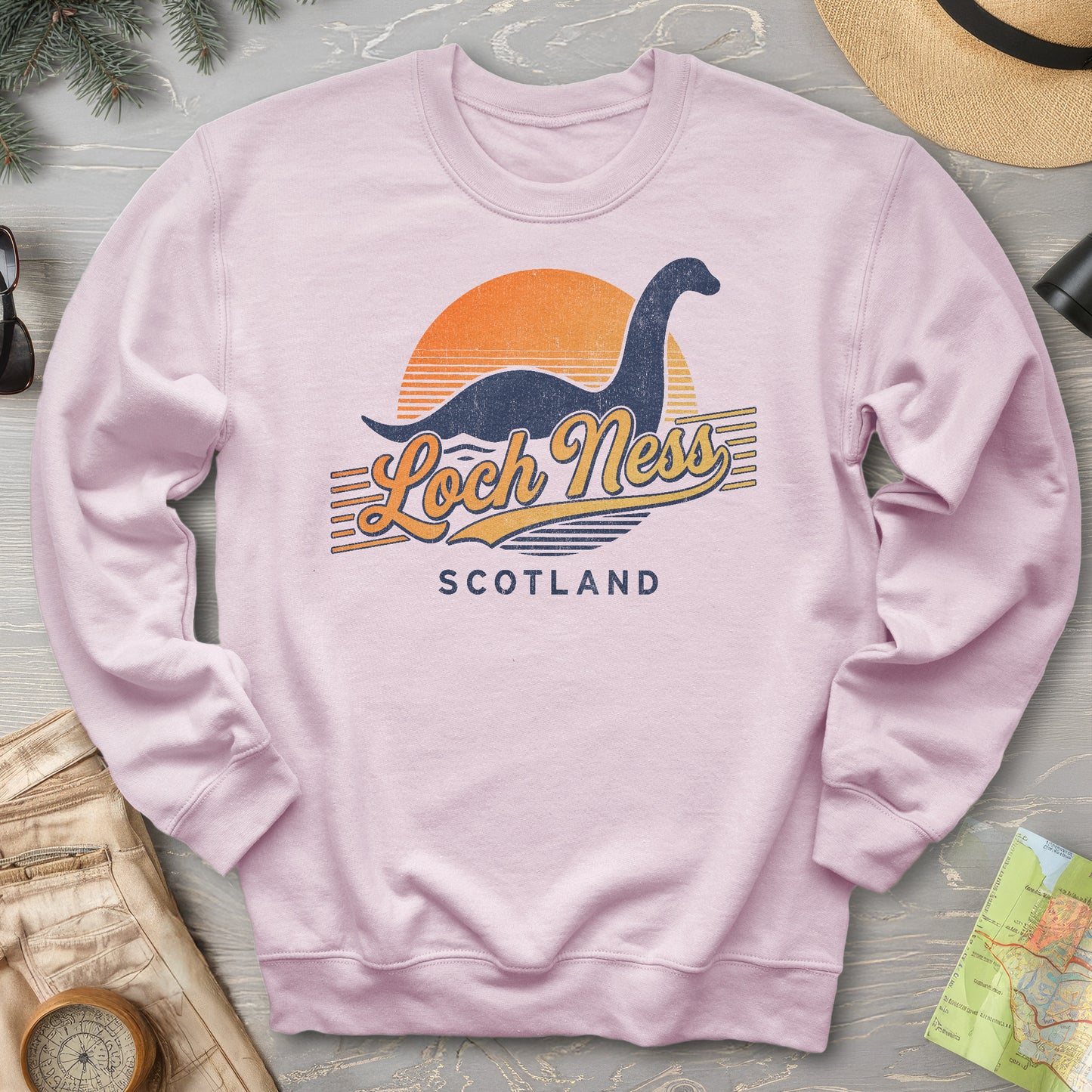 Loch Ness Retro Slant Sweatshirt