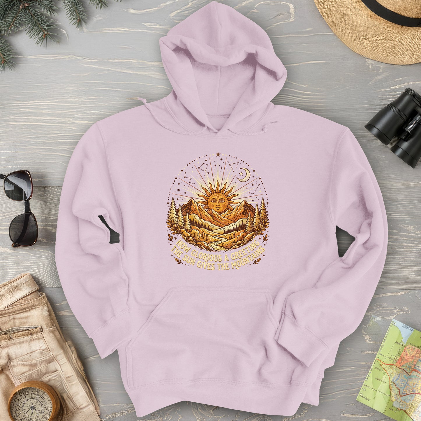 Glorious Greeting John Muir Hoodie