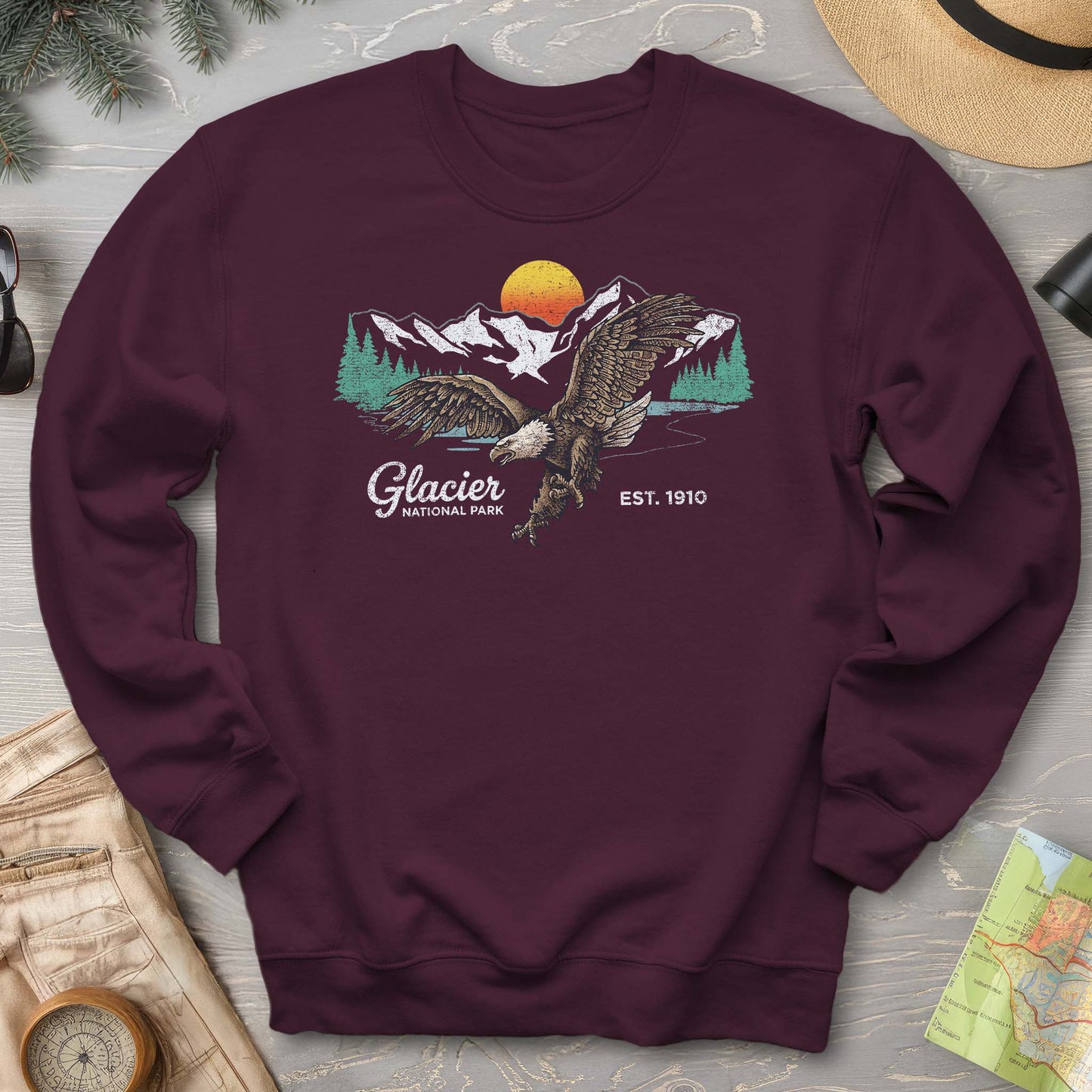 Glacier Bald Eagle Sweatshirt