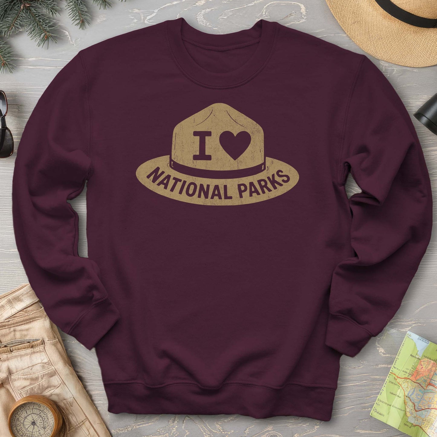 Parks Ranger Hat Sweatshirt