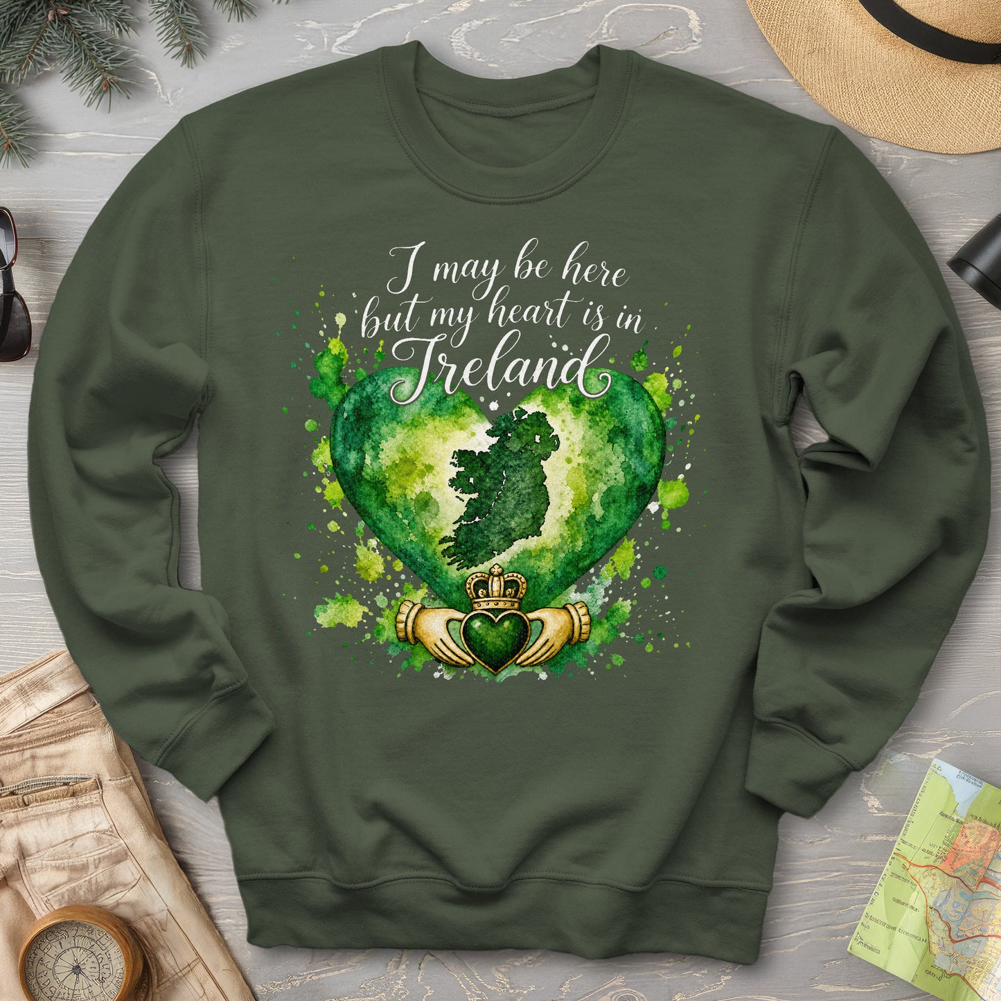 Ireland Heart Sweatshirt