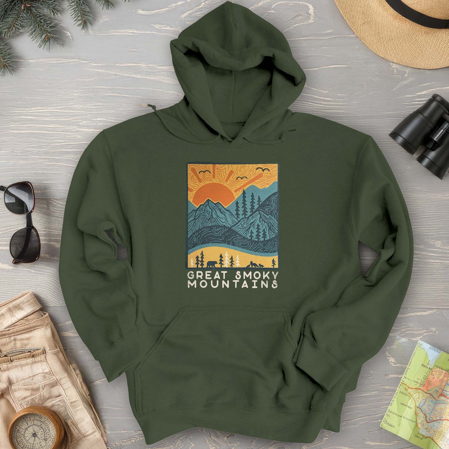 Smoky Mountains Scandi Hoodie