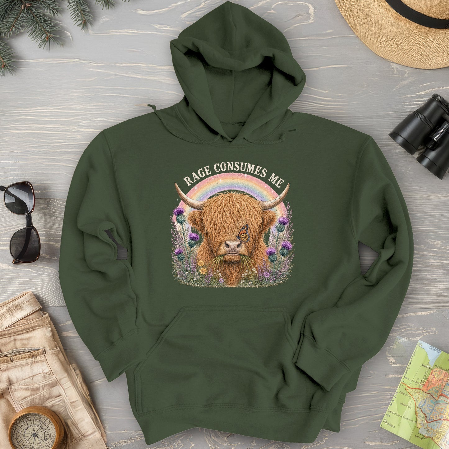 Raging Coo Rainbow Hoodie