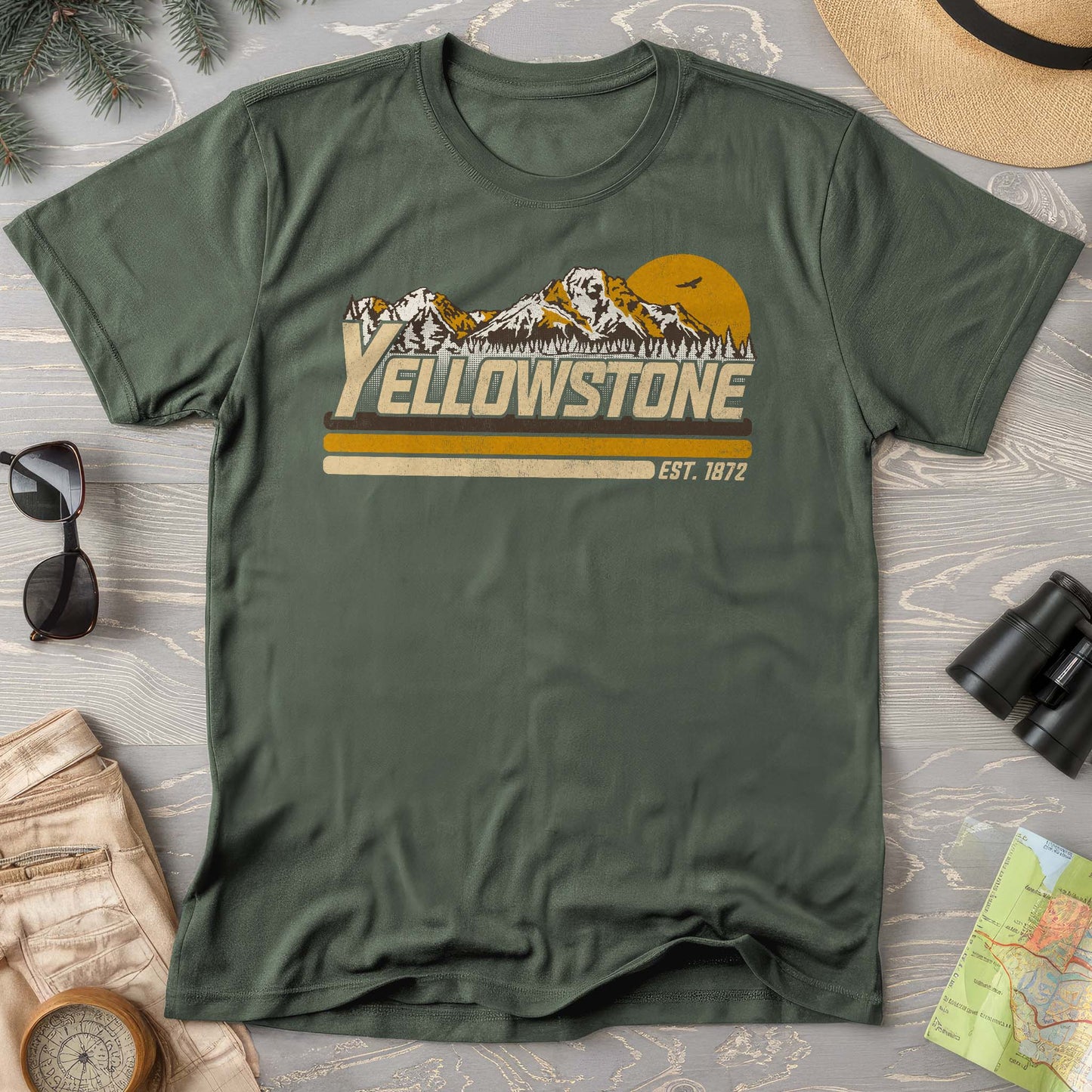 Yellowstone Retro Stripe Comfort Colors T-Shirt