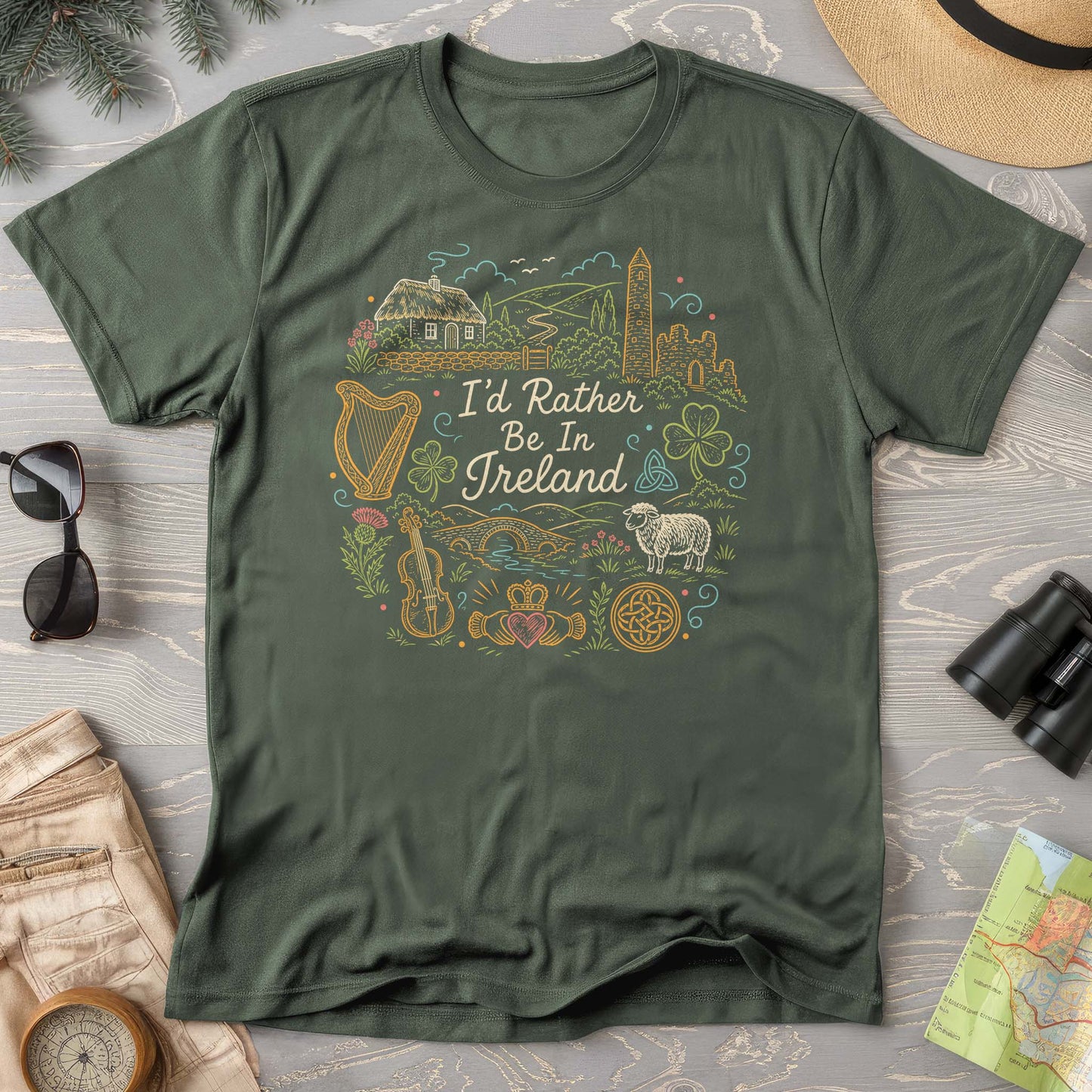 Bargain Bin Overstock! I'd Rather Be In Ireland T-Shirt