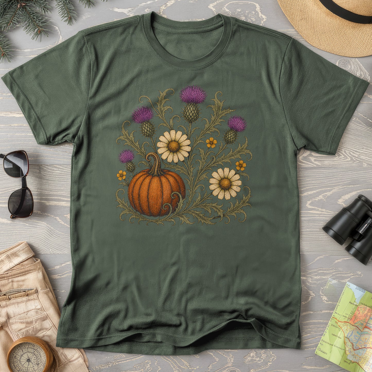 Pumpkin Thistles T-Shirt