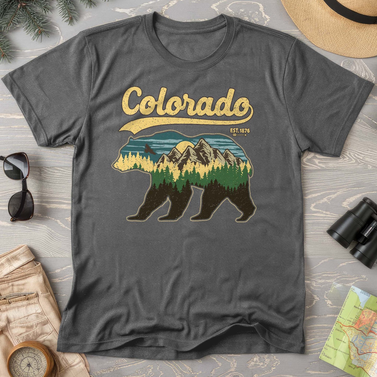 Colorado Vintage Bear Comfort Colors T-Shirt