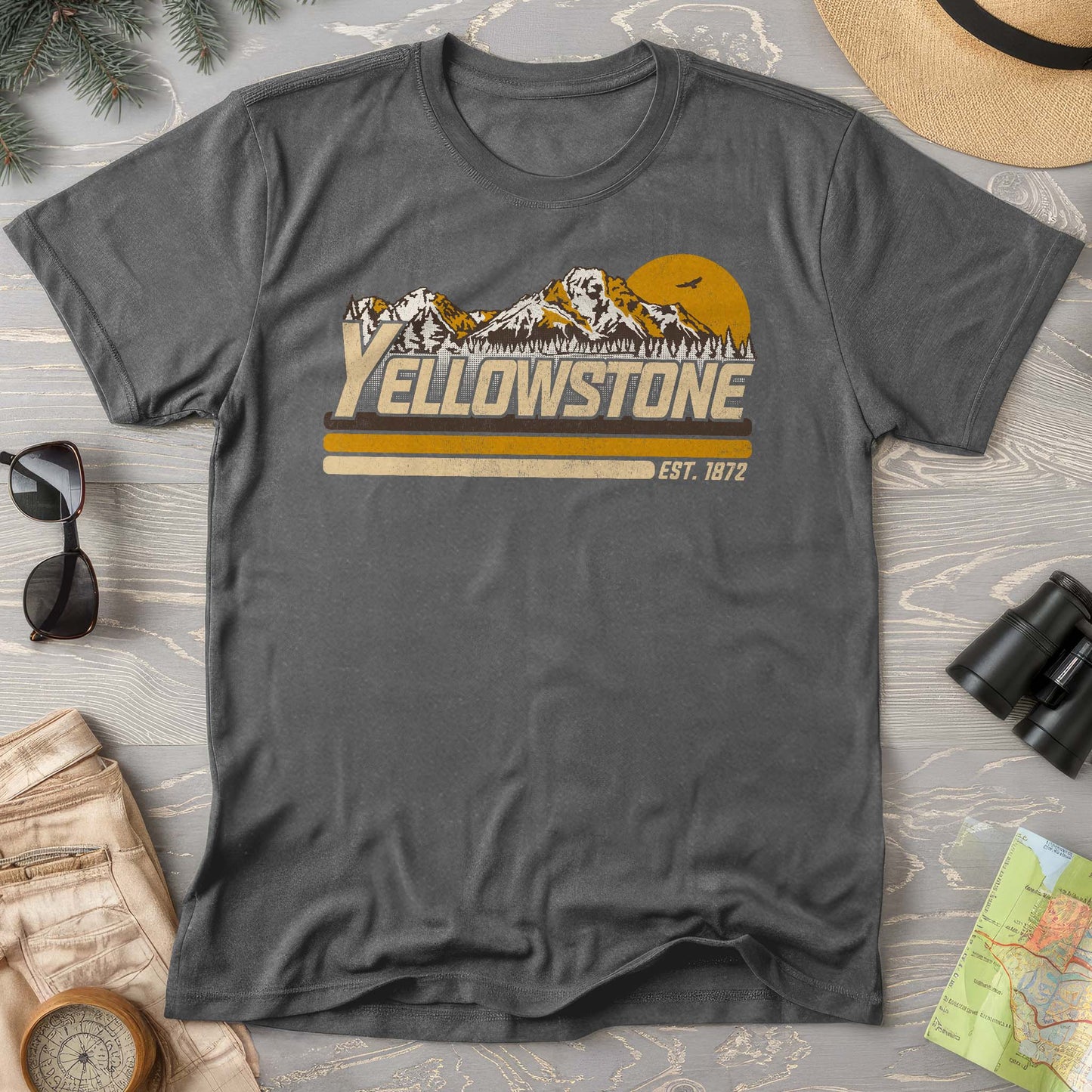 Yellowstone Retro Stripe Comfort Colors T-Shirt