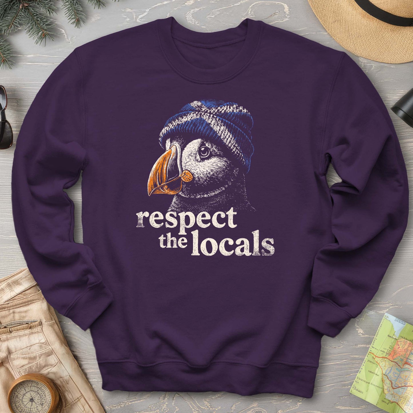Puffin Scotland Beanie Sweatshirt
