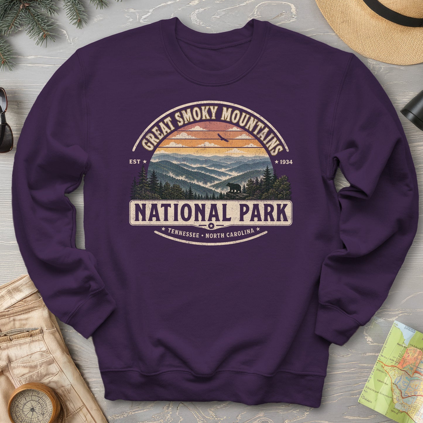 Great Smoky Mountains Medallion Sweatshirt