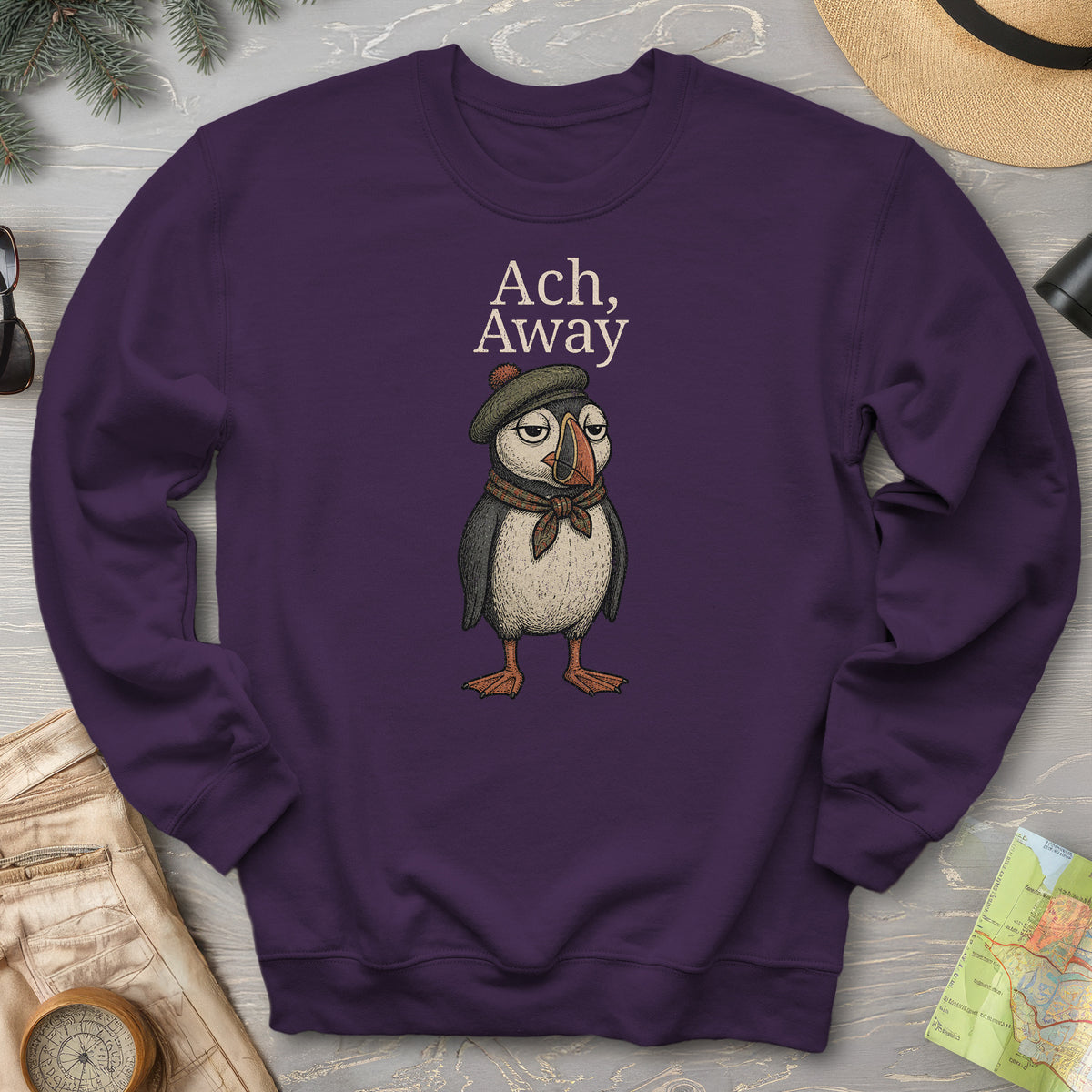 Ach, Away Puffin Sweatshirt