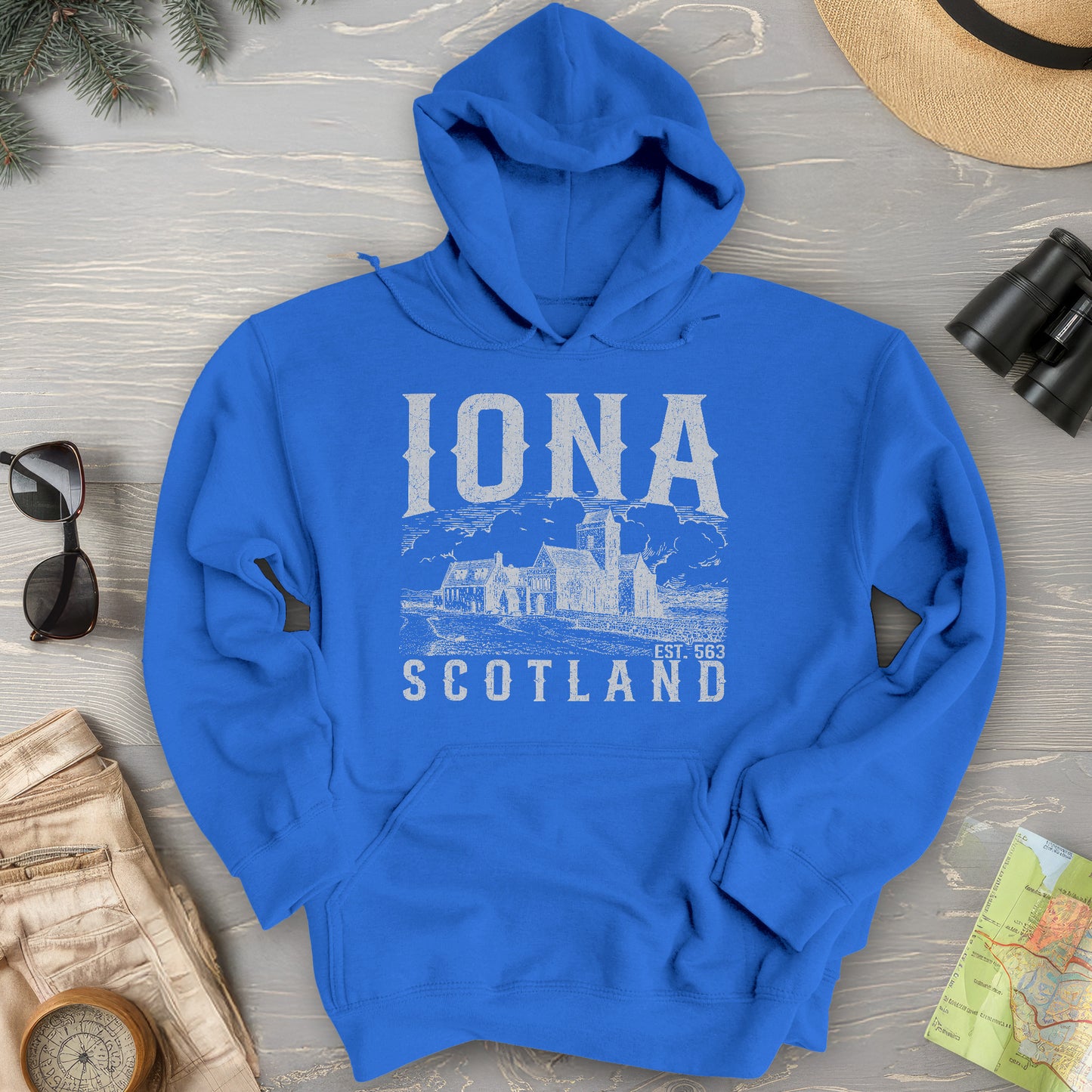 Iona Scotland Sketch Hoodie