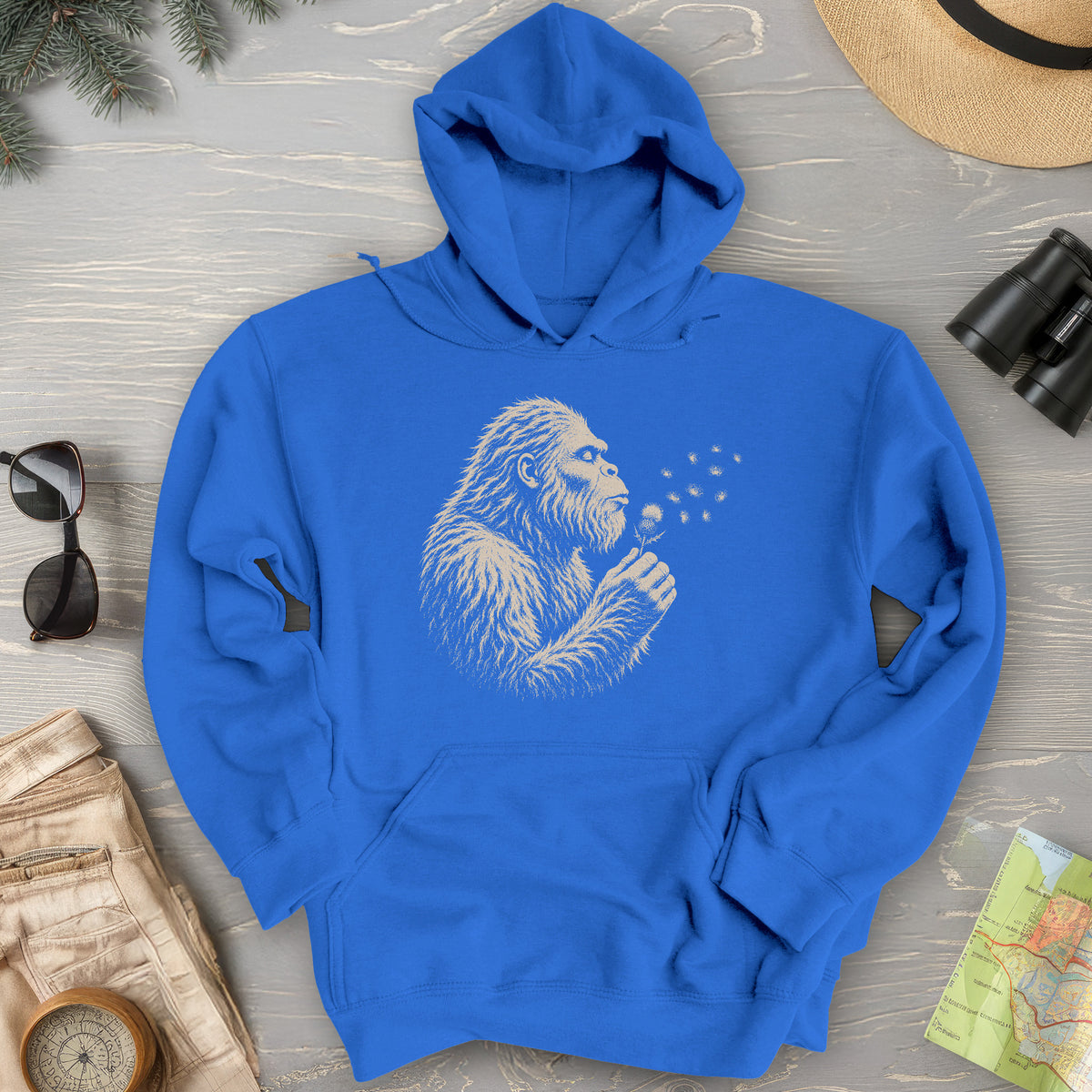 Bigfoot Blowing Thistle Hoodie
