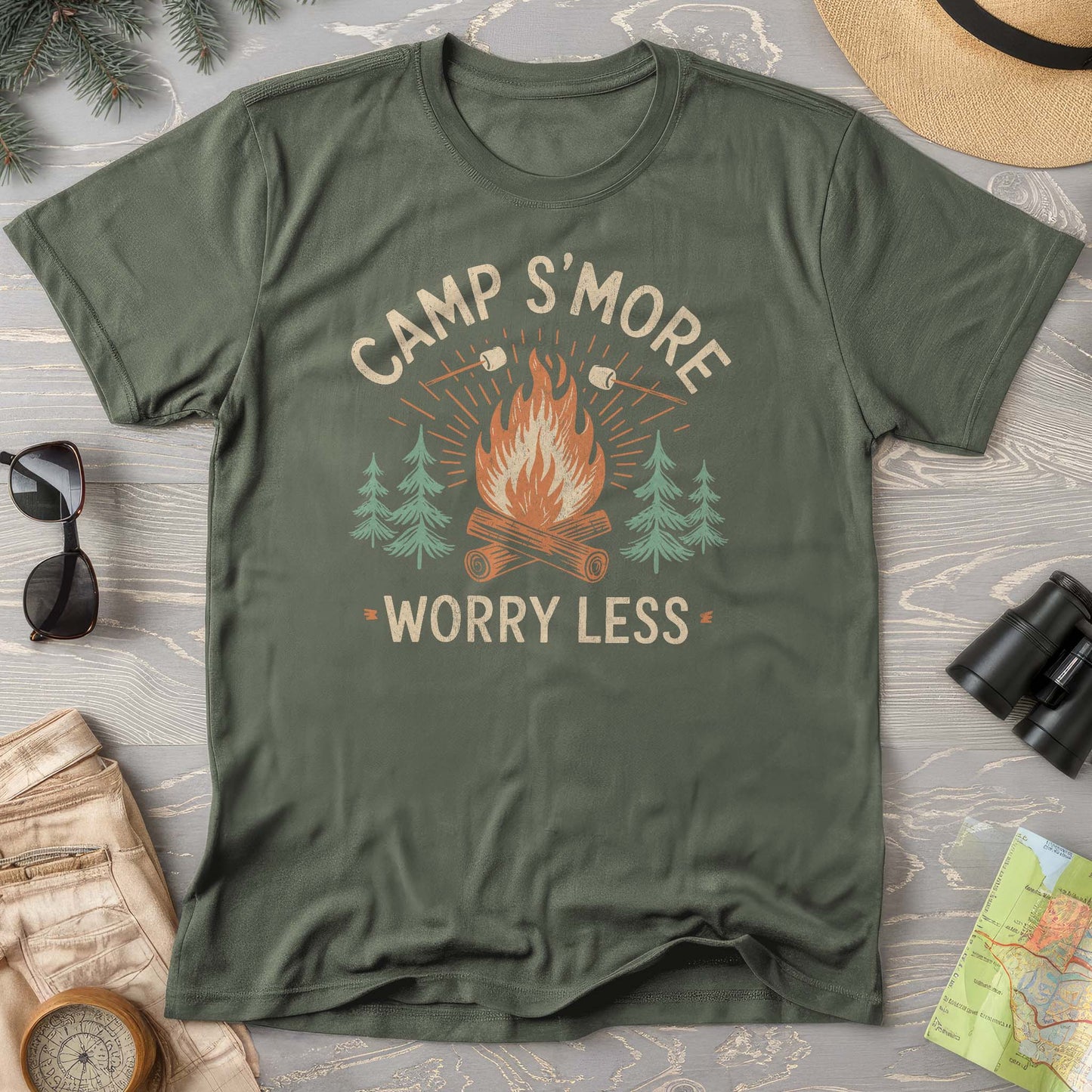 Camp S'More Worry Less T-Shirt