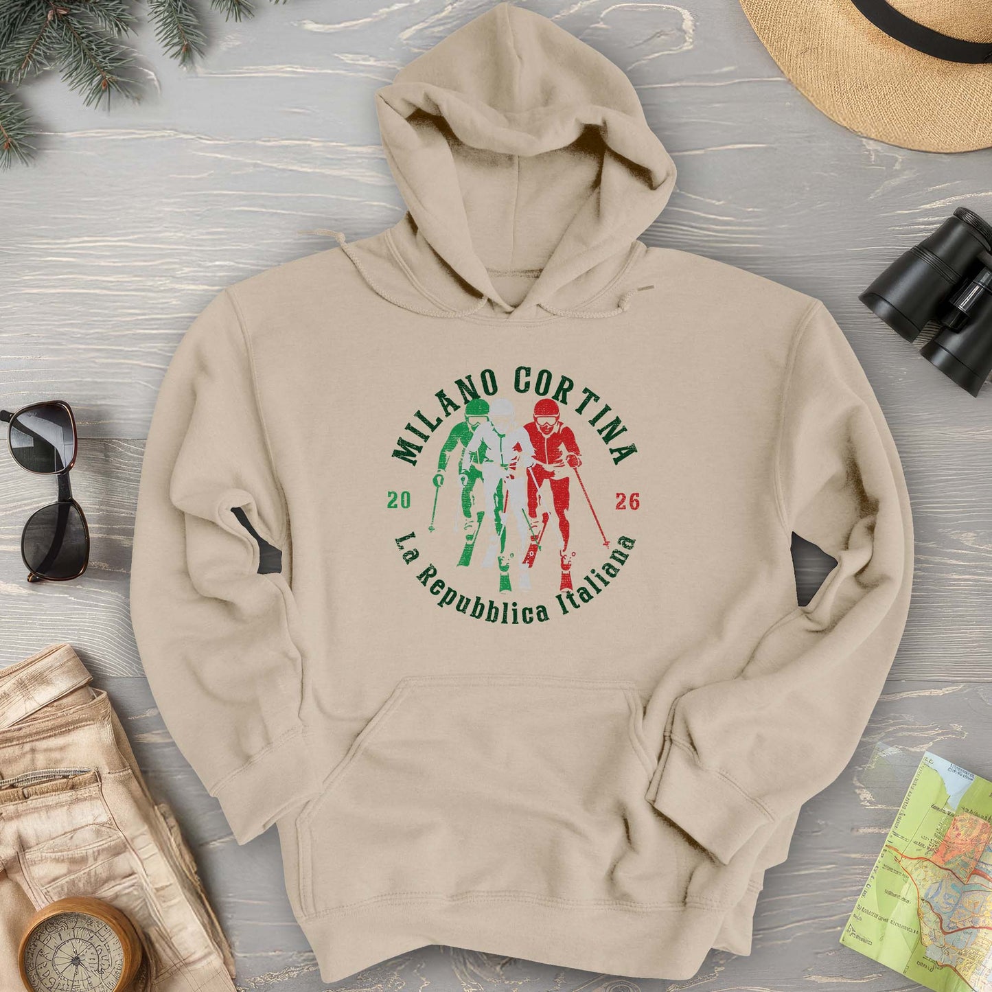 Milano Cortina Skier Hoodie