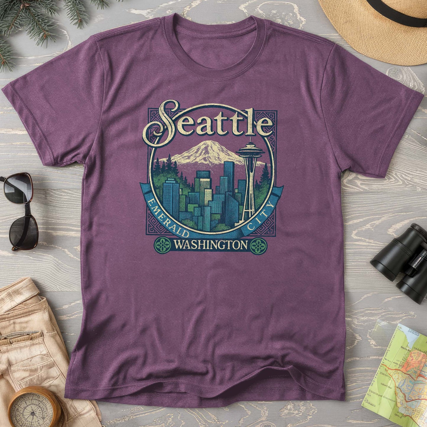 Seattle Retro 90's Emerald City T-Shirt