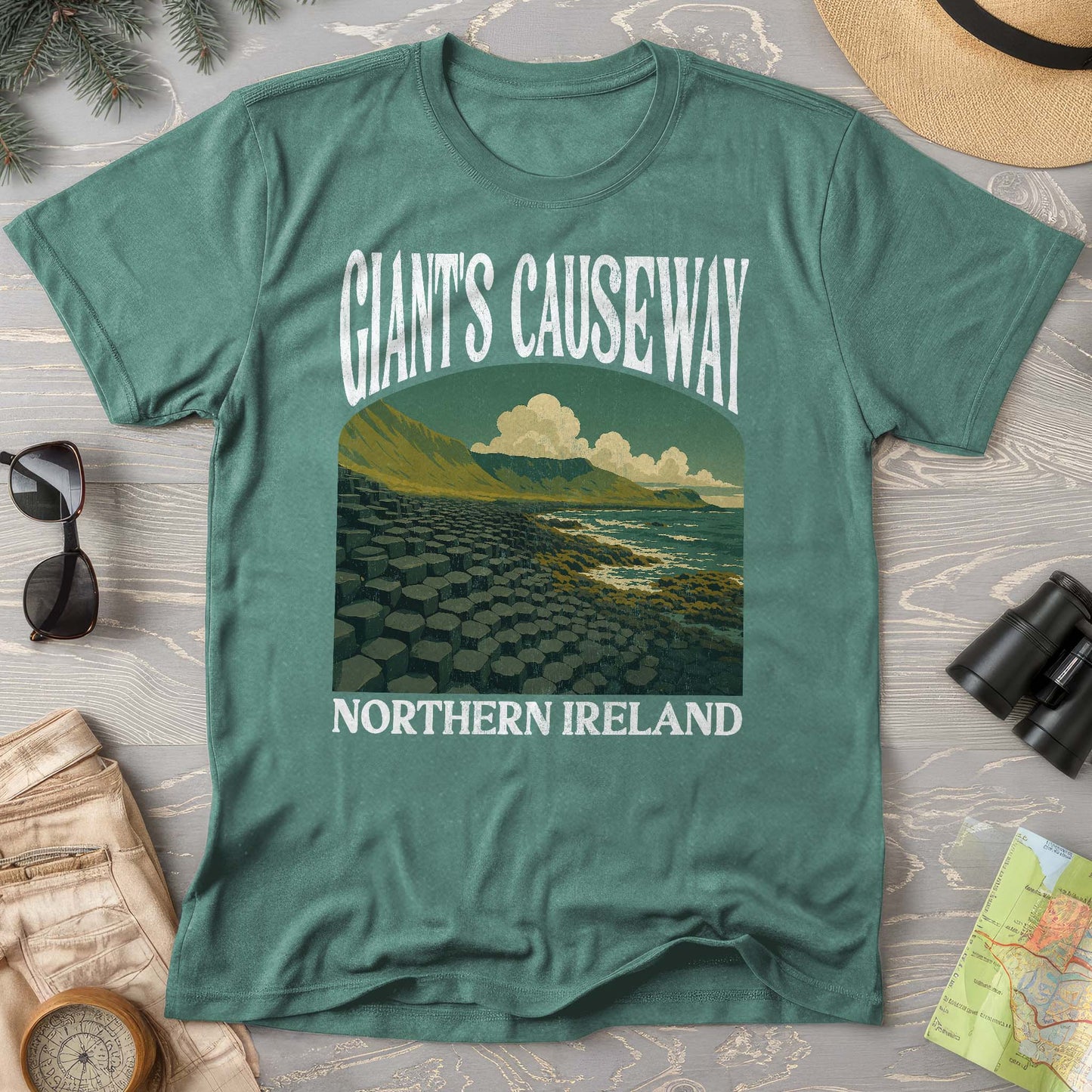 Giants Causeway Northern Ireland "Big and Bold" T-Shirt