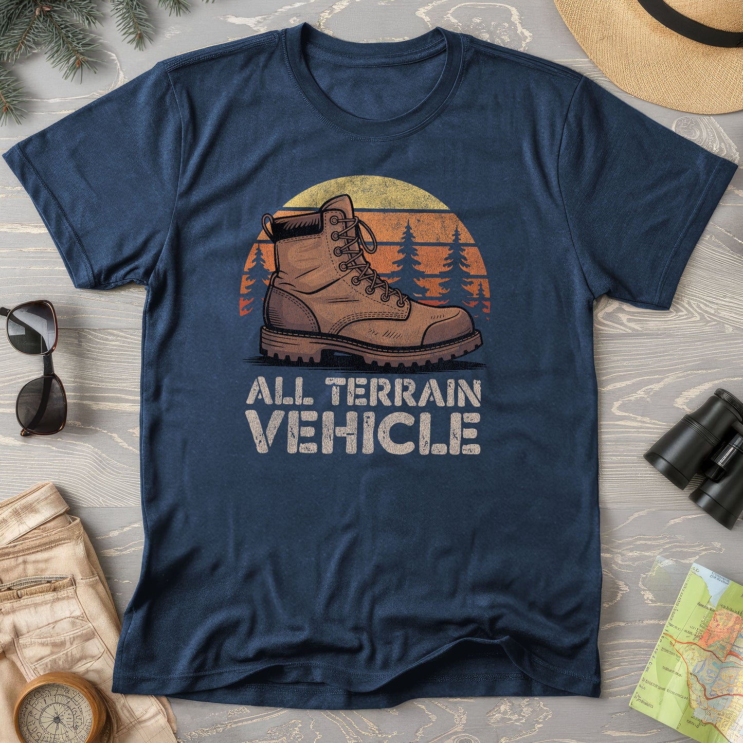 "All Terrain Vehicle" Textured T-Shirt
