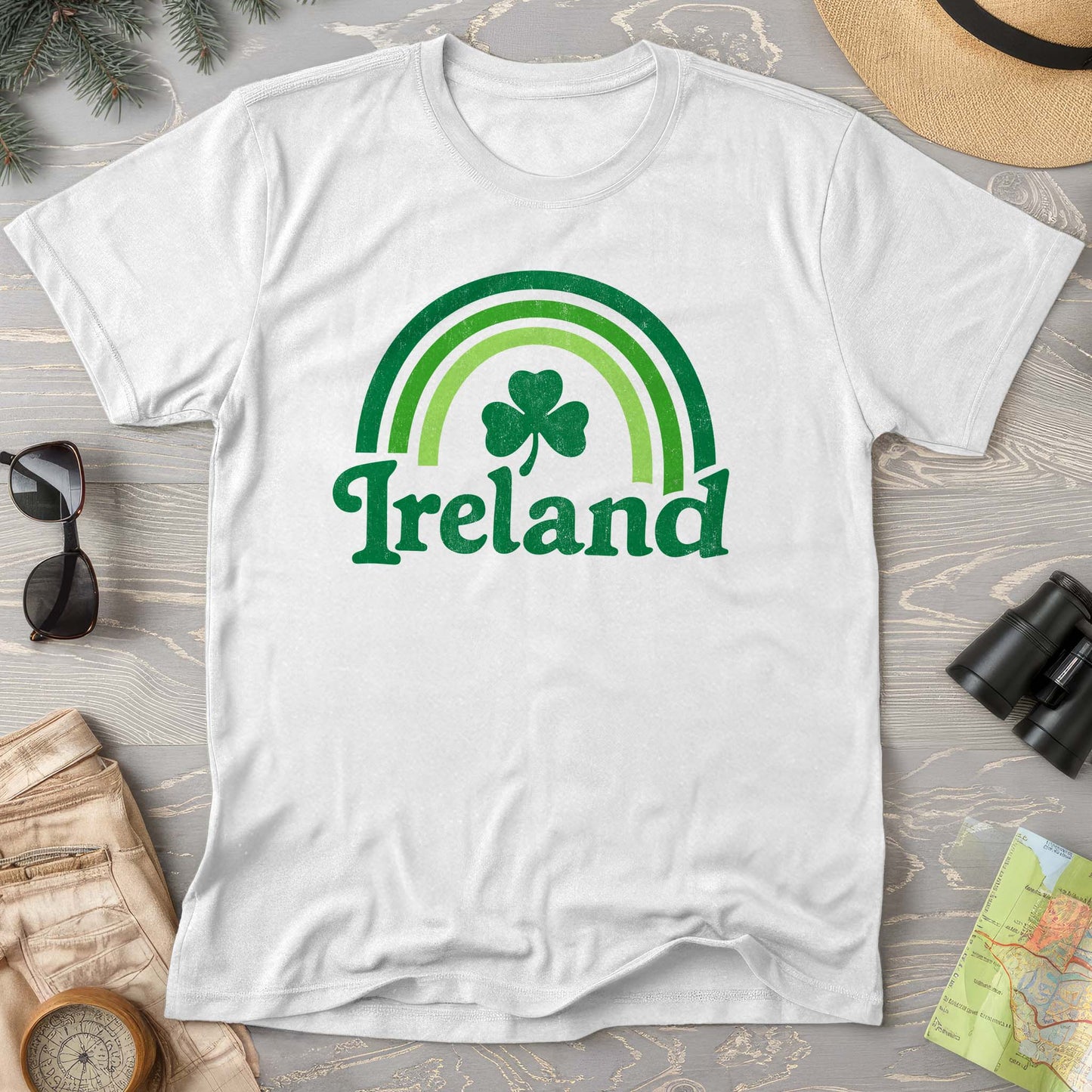Ireland Rainbow Shamrock T-Shirt