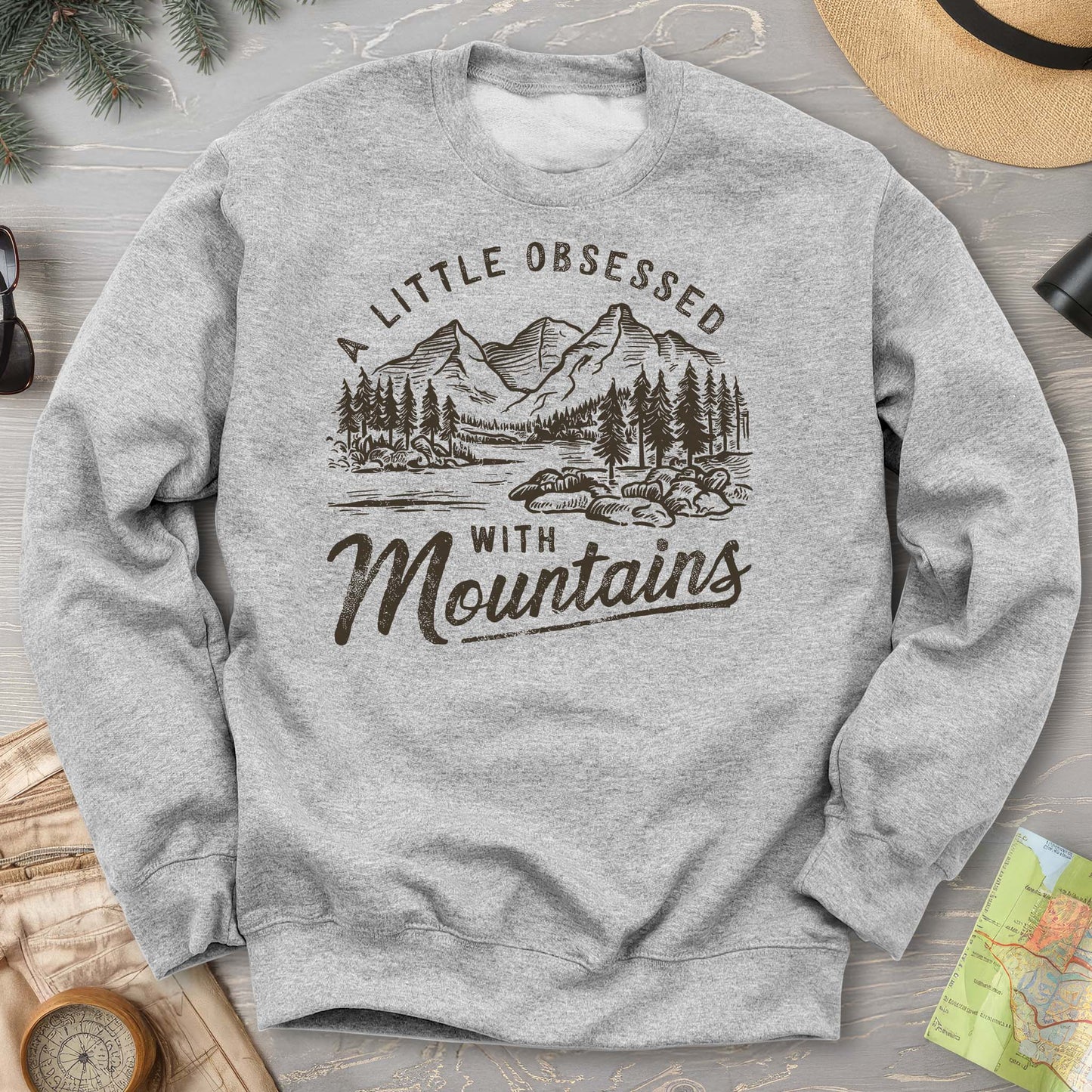 "A Little Obsessed with Mountains" Sweatshirt