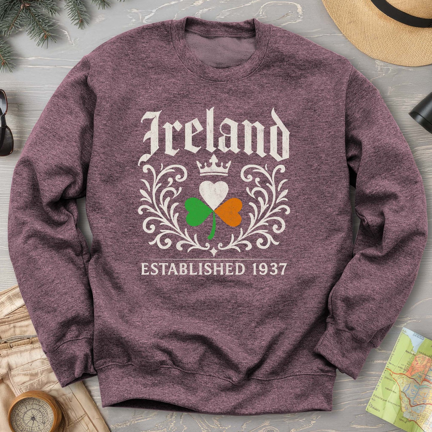 Ireland Regal Shamrock Sweatshirt