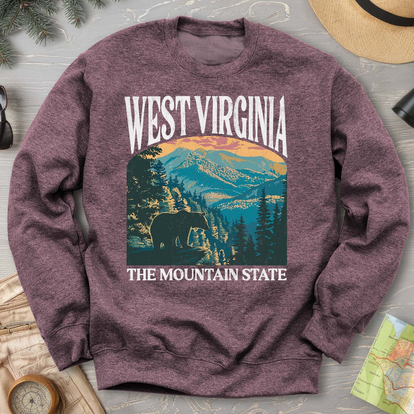 West Virginia Mountain State "Big and Bold" Sweatshirt