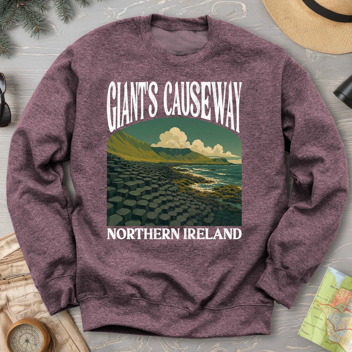 Giants Causeway Northern Ireland "Big and Bold" Sweatshirt