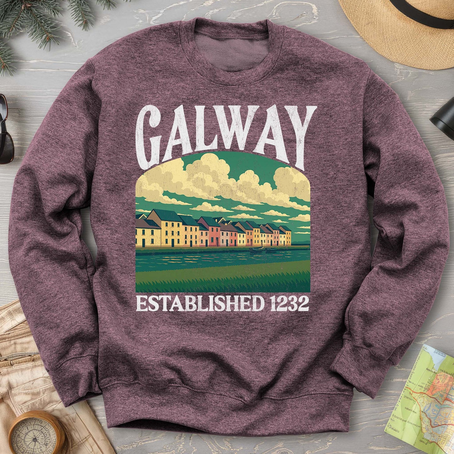 Galway Ireland "Big and Bold" Sweatshirt