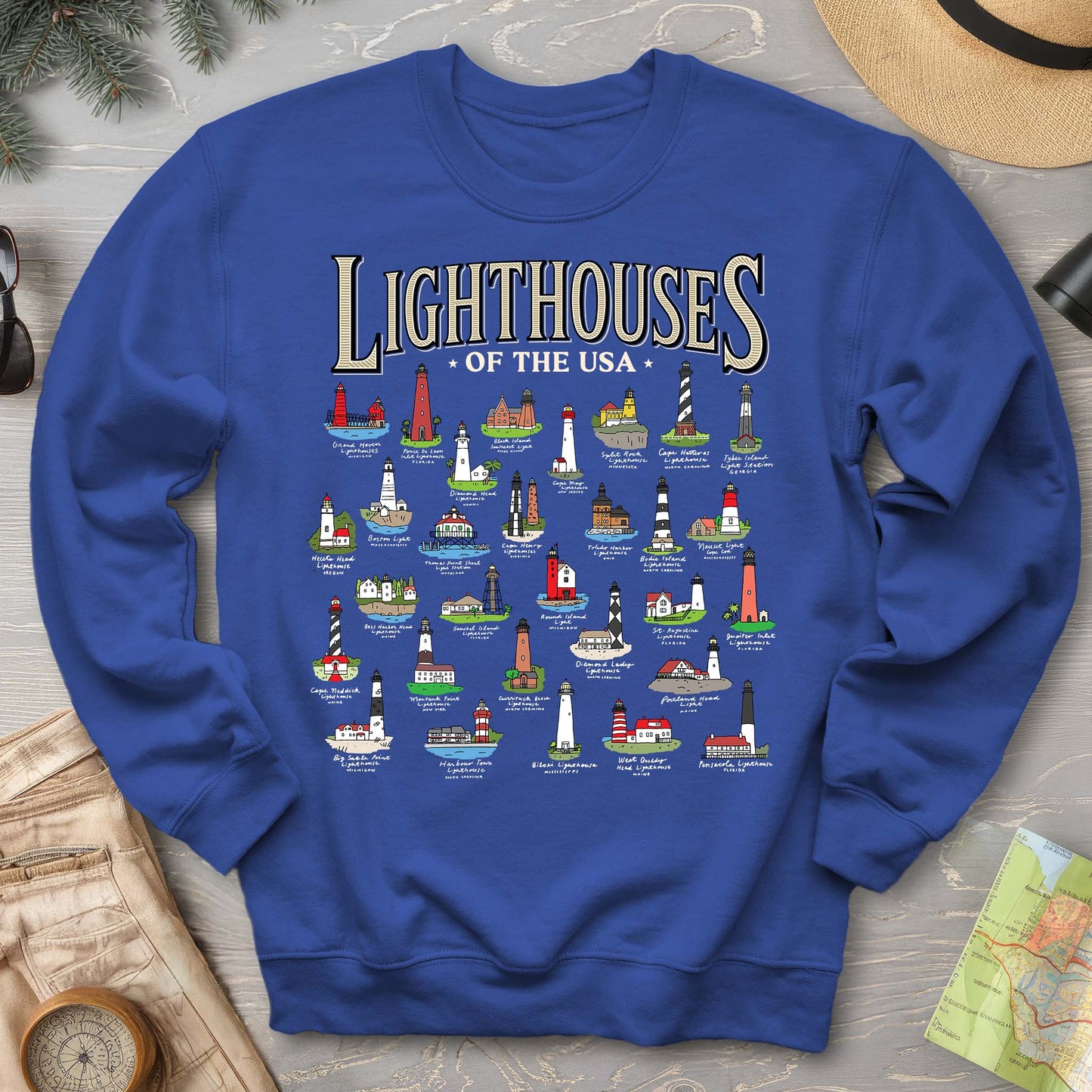 Bargain Bin Overstock! Lighthouses of the USA Sweatshirt