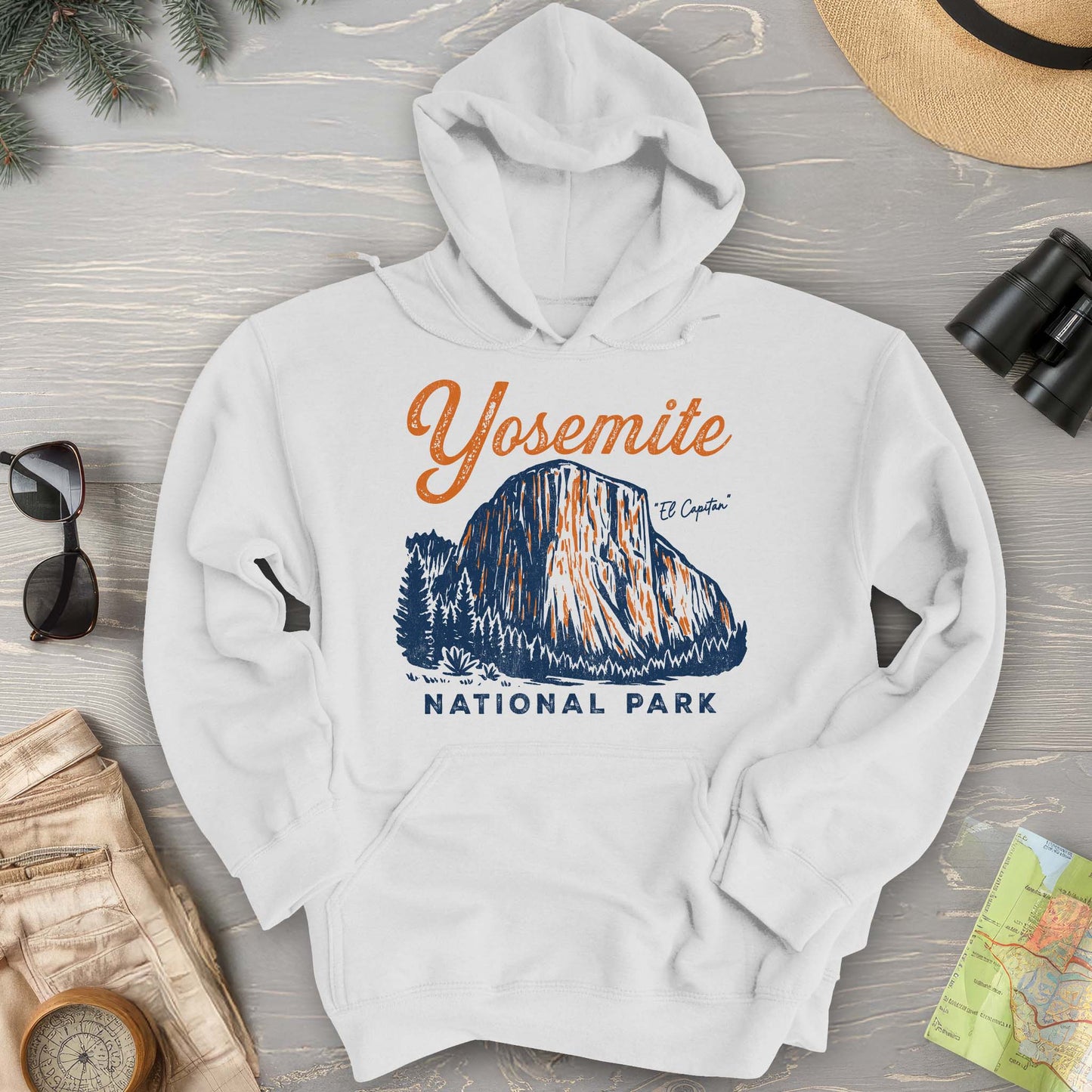 Yosemite El Capitan Sketch Hoodie