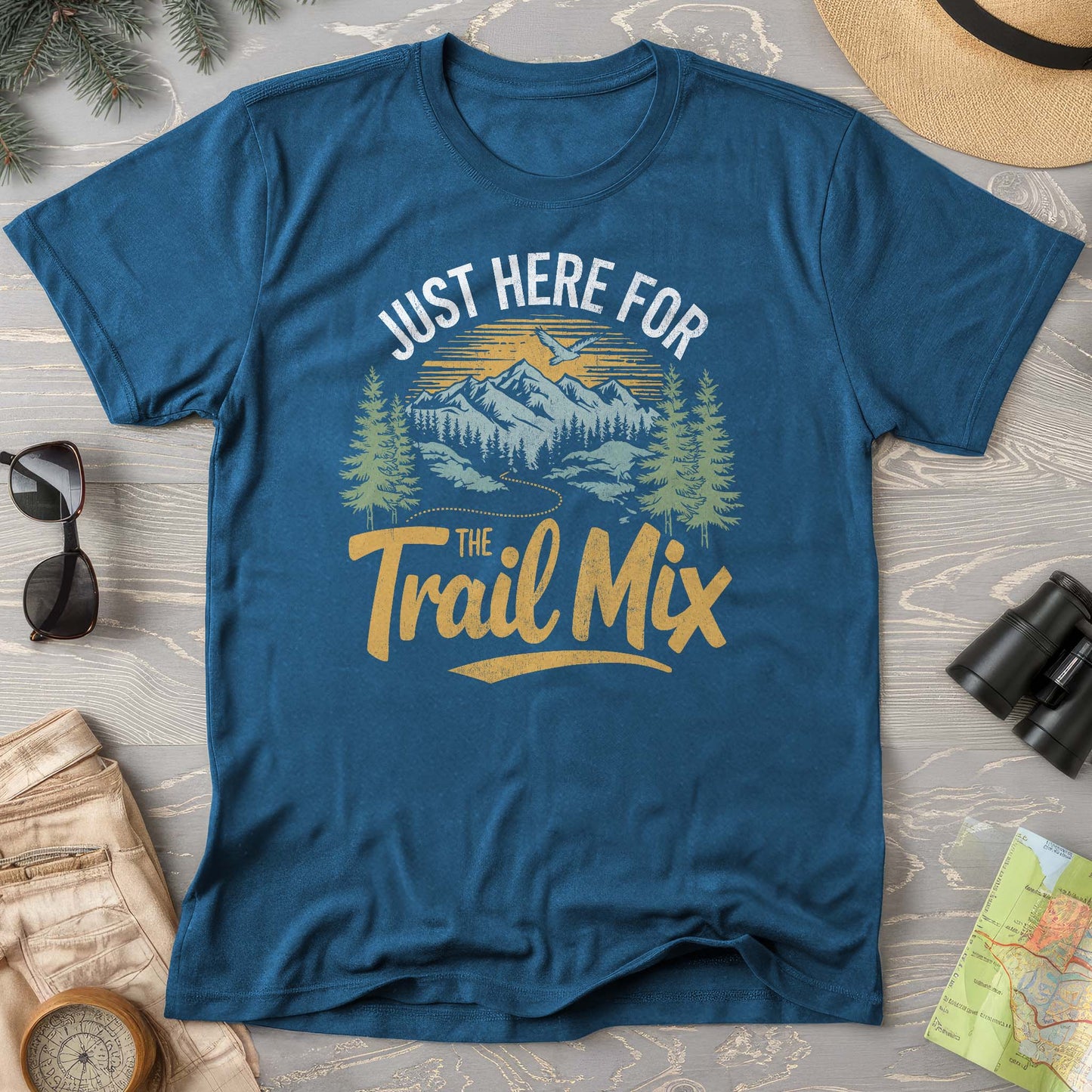 Hiking T-Shirt: Just Here for the Trail Mix