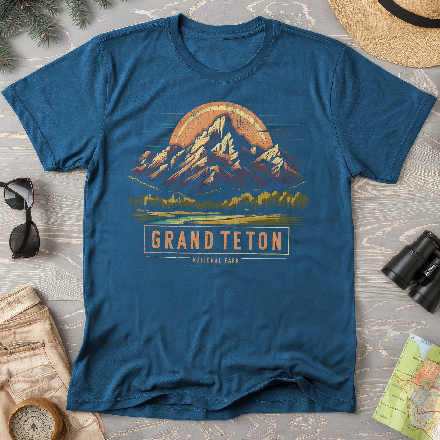 Grand Teton National Park Vintage Tetons T-Shirt
