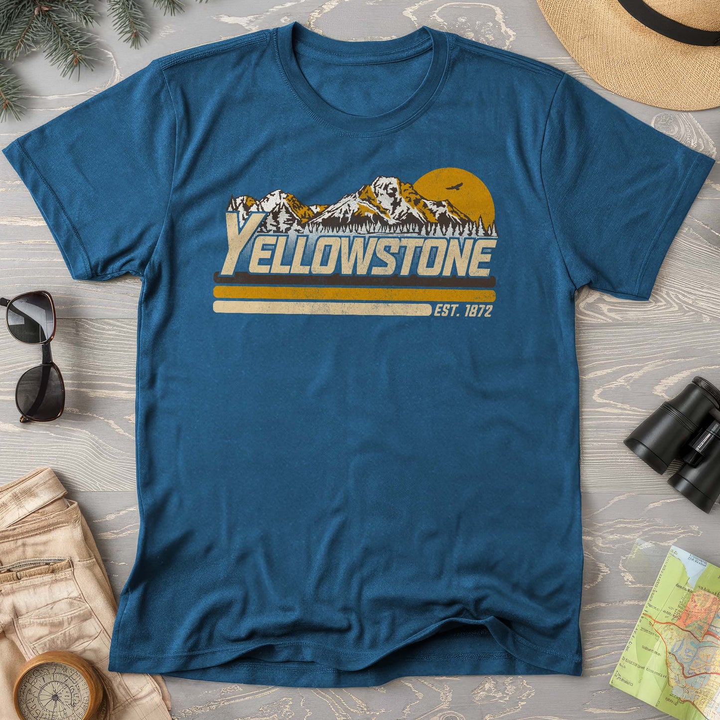 Yellowstone Retro Stripe Comfort Colors T-Shirt