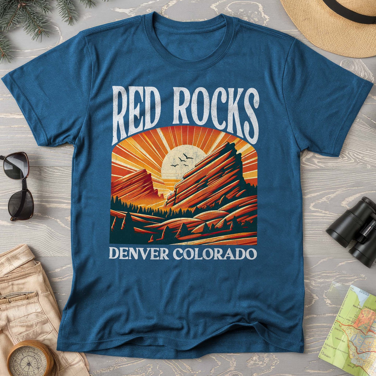 Red Rocks Colorado "Big and Bold" Comfort Colors T-Shirt