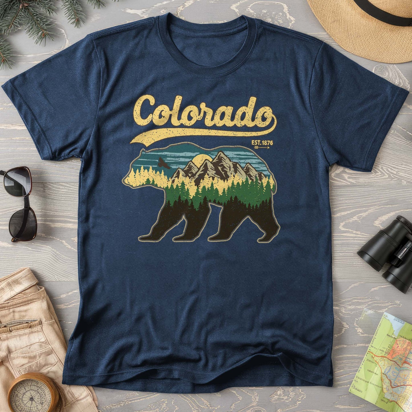 Colorado Vintage Bear Comfort Colors T-Shirt