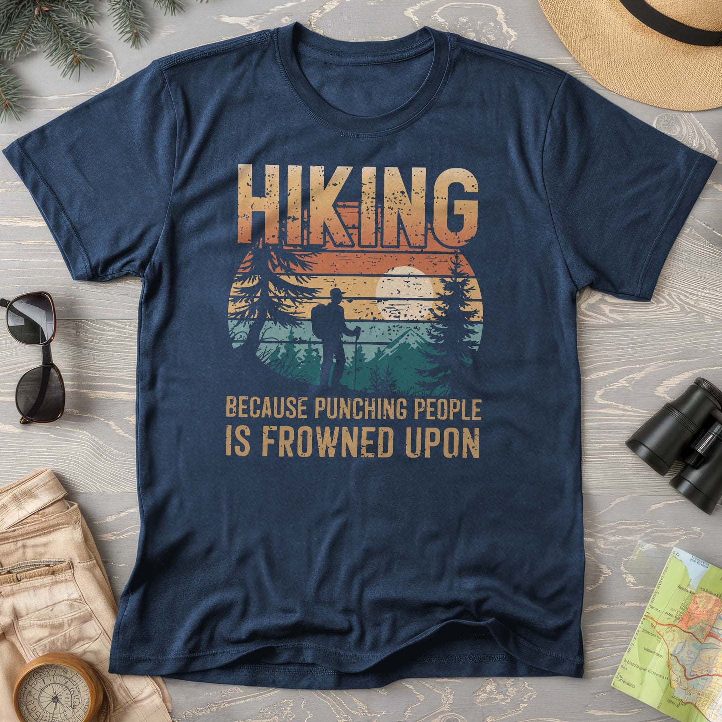 Funny Hiking "Frowned Upon" T-Shirt
