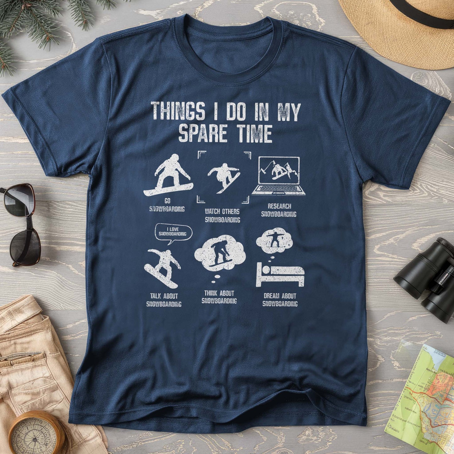 Spare Time Snowboard T-shirt
