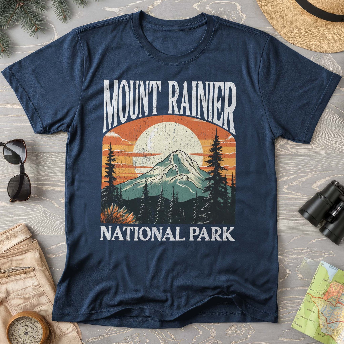 Mount Rainier National Park "Big and Bold" T-Shirt
