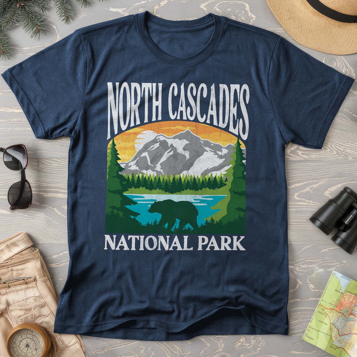 North Cascades National Park "Big and Bold" T-Shirt