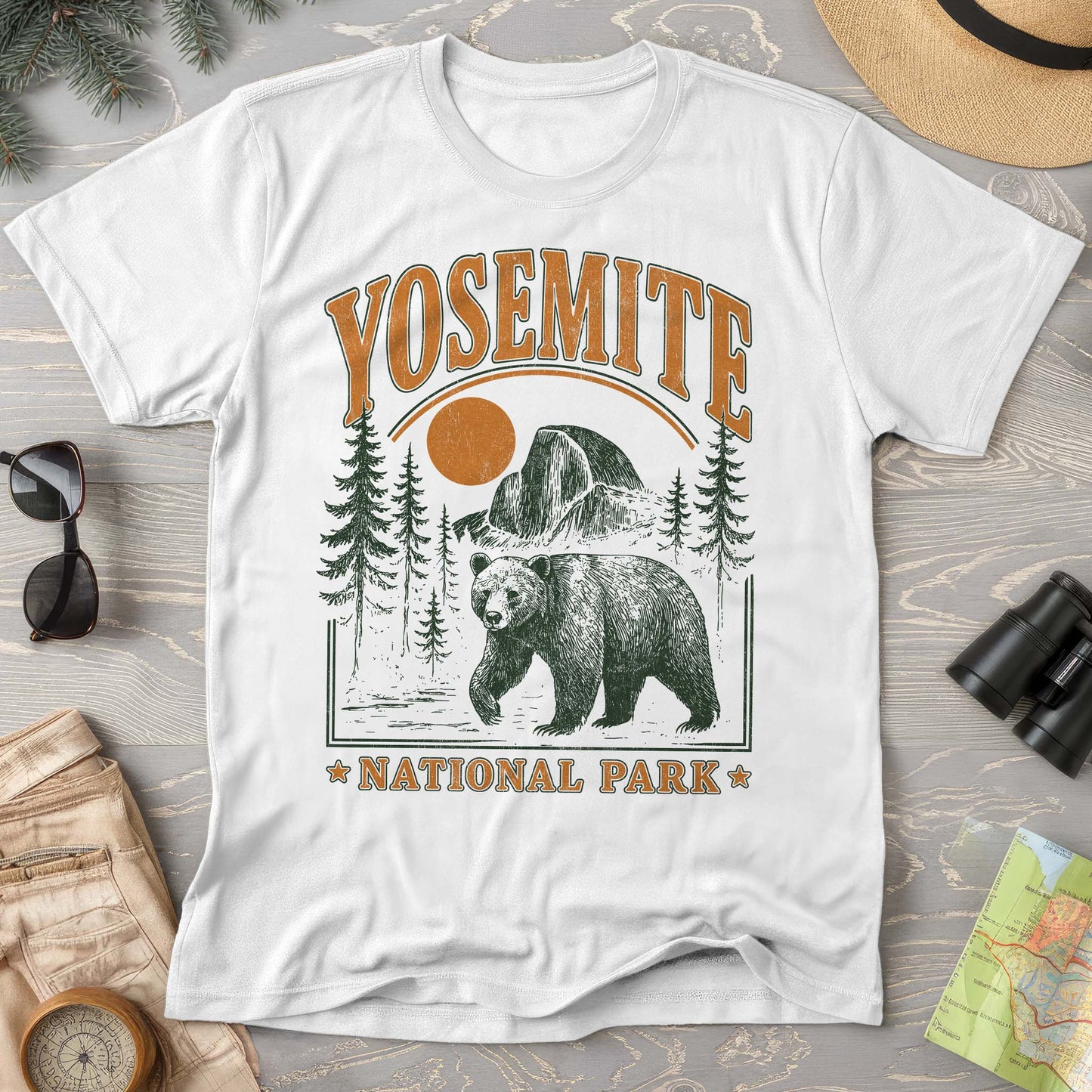 Yosemite National Park "Vintage El Capitan Bear" T-shirt