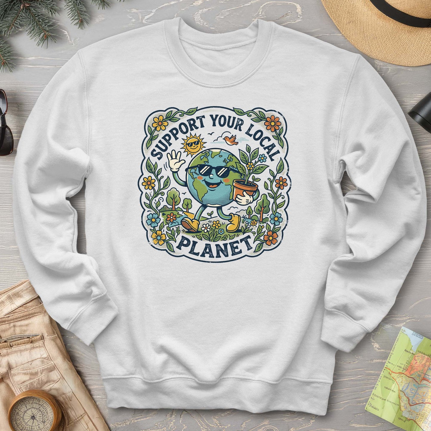 Support Your Local Planet Sweatshirt