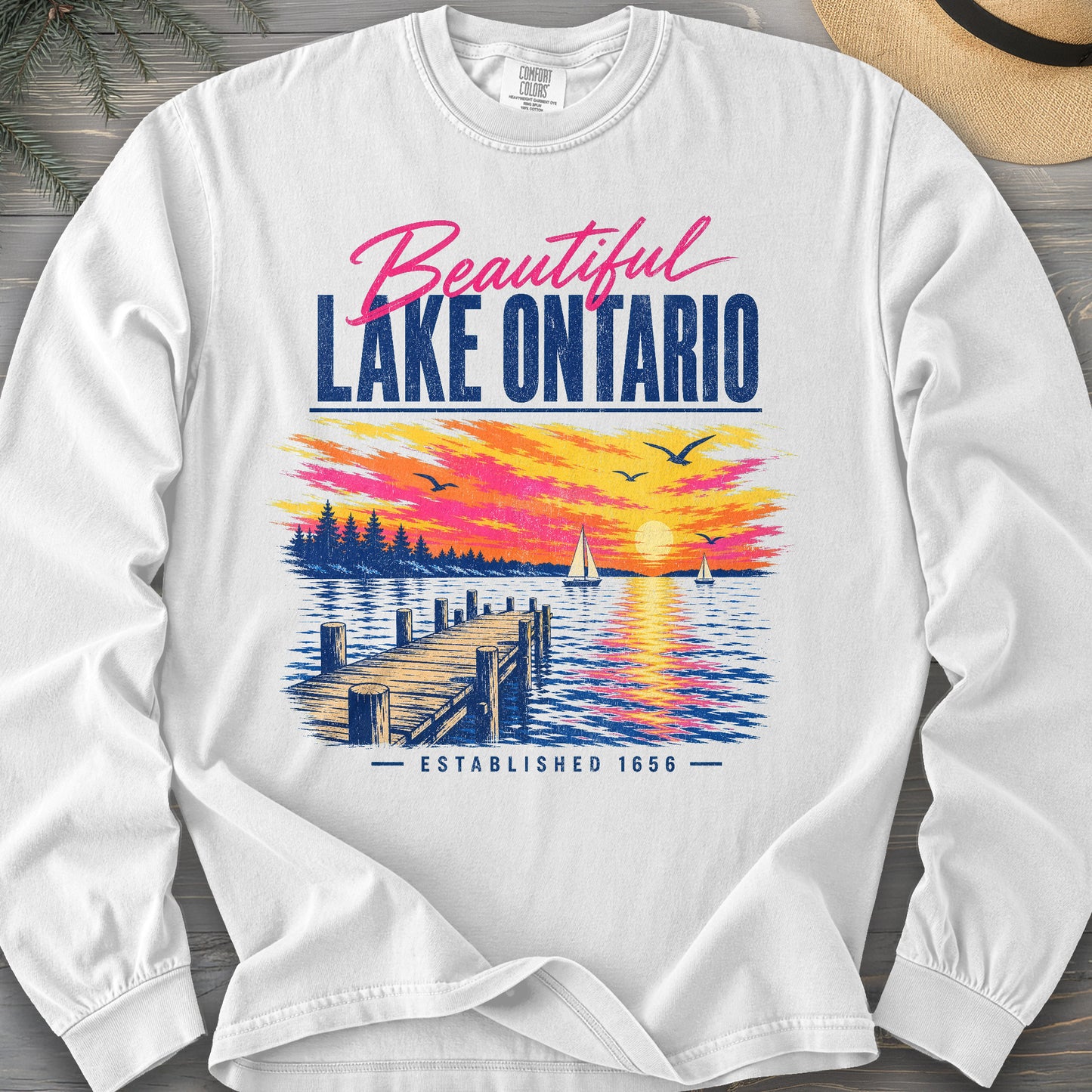 Lake Ontario Color Burst Long Sleeve Shirt
