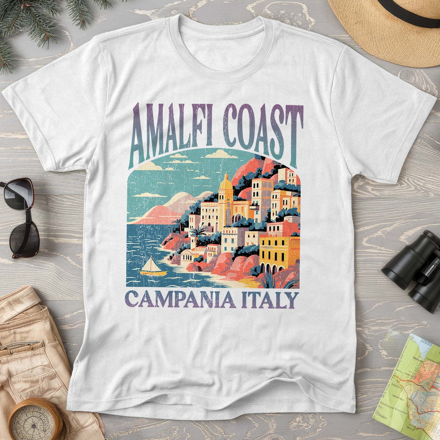 Amalfi Coast Italy "Big and Bold" T-Shirt
