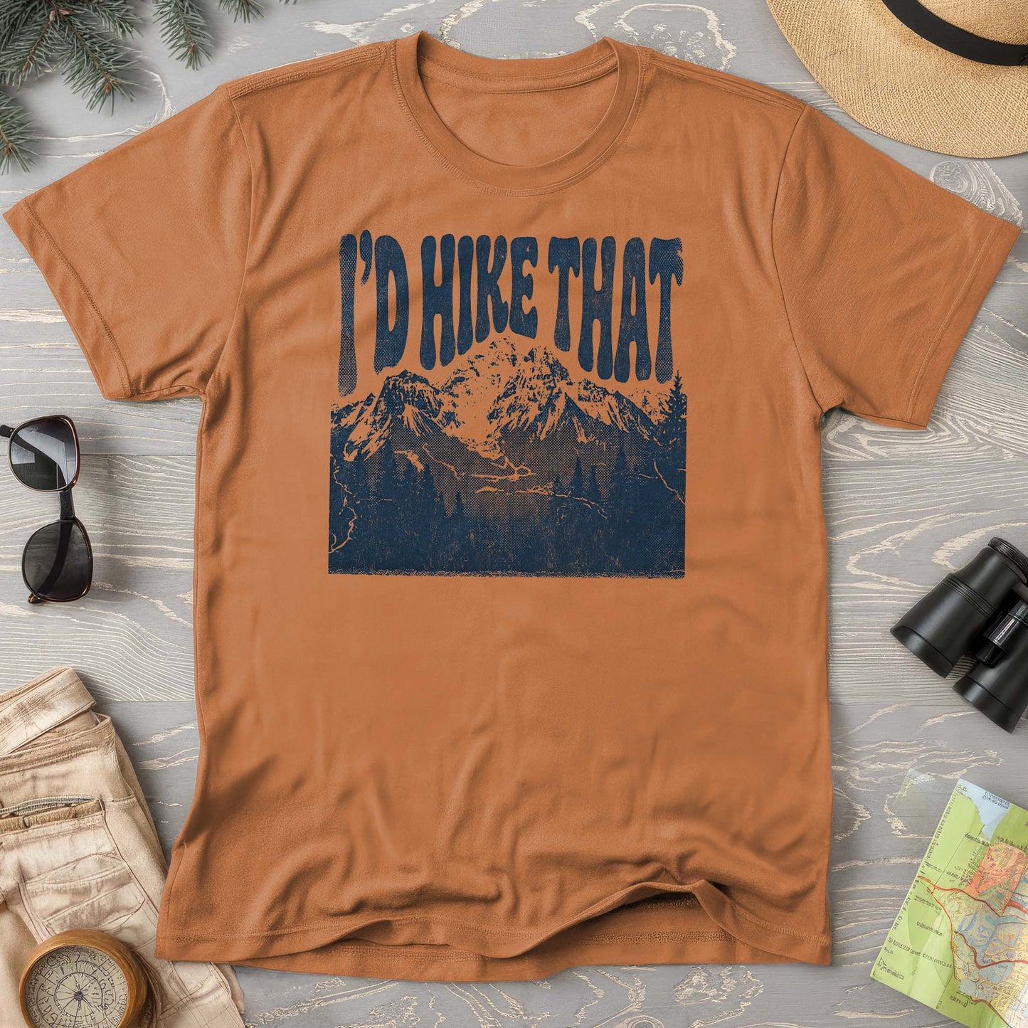 I'd Hike That Retro T-Shirt