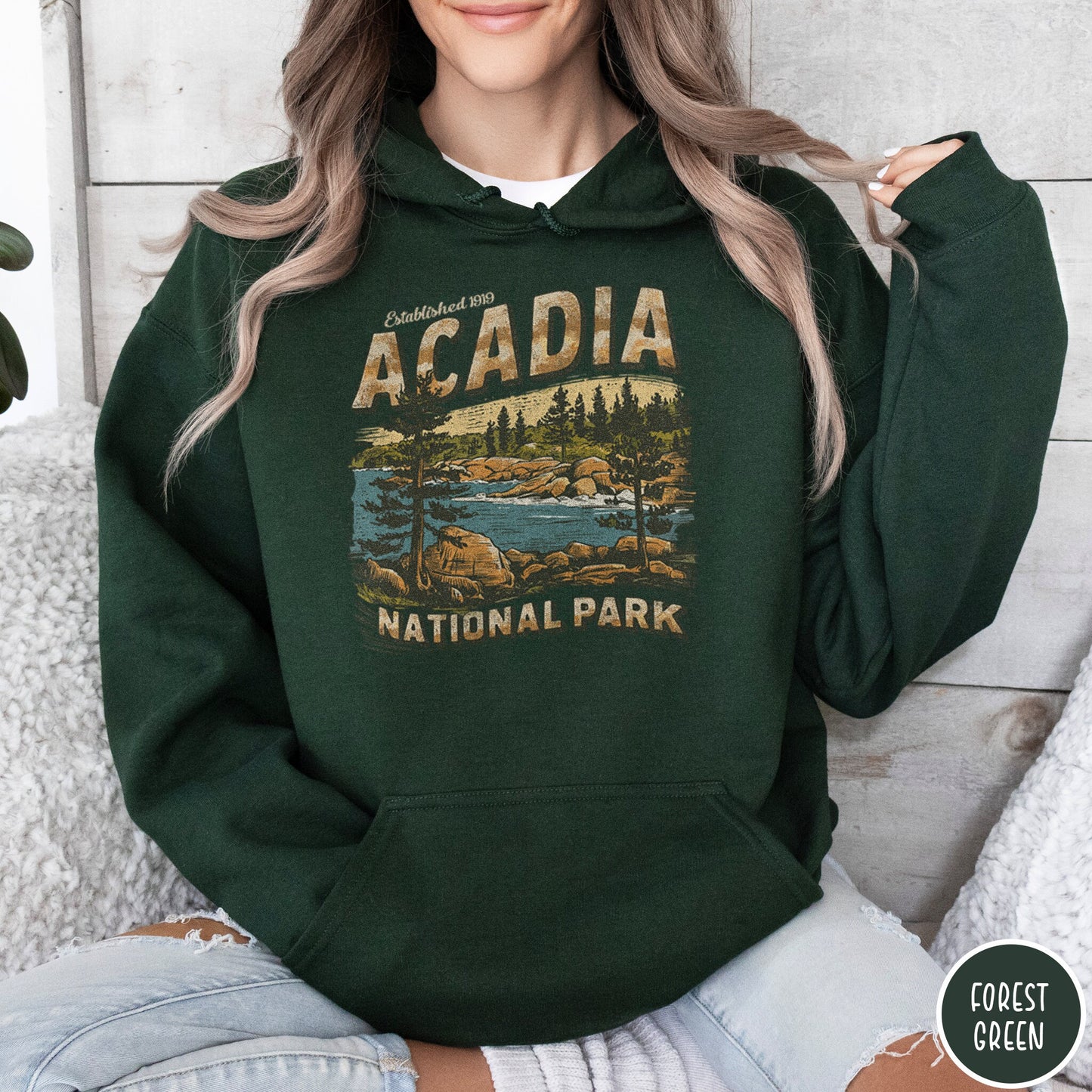 Bargain Bin Overstock! Acadia National Park Hoodie