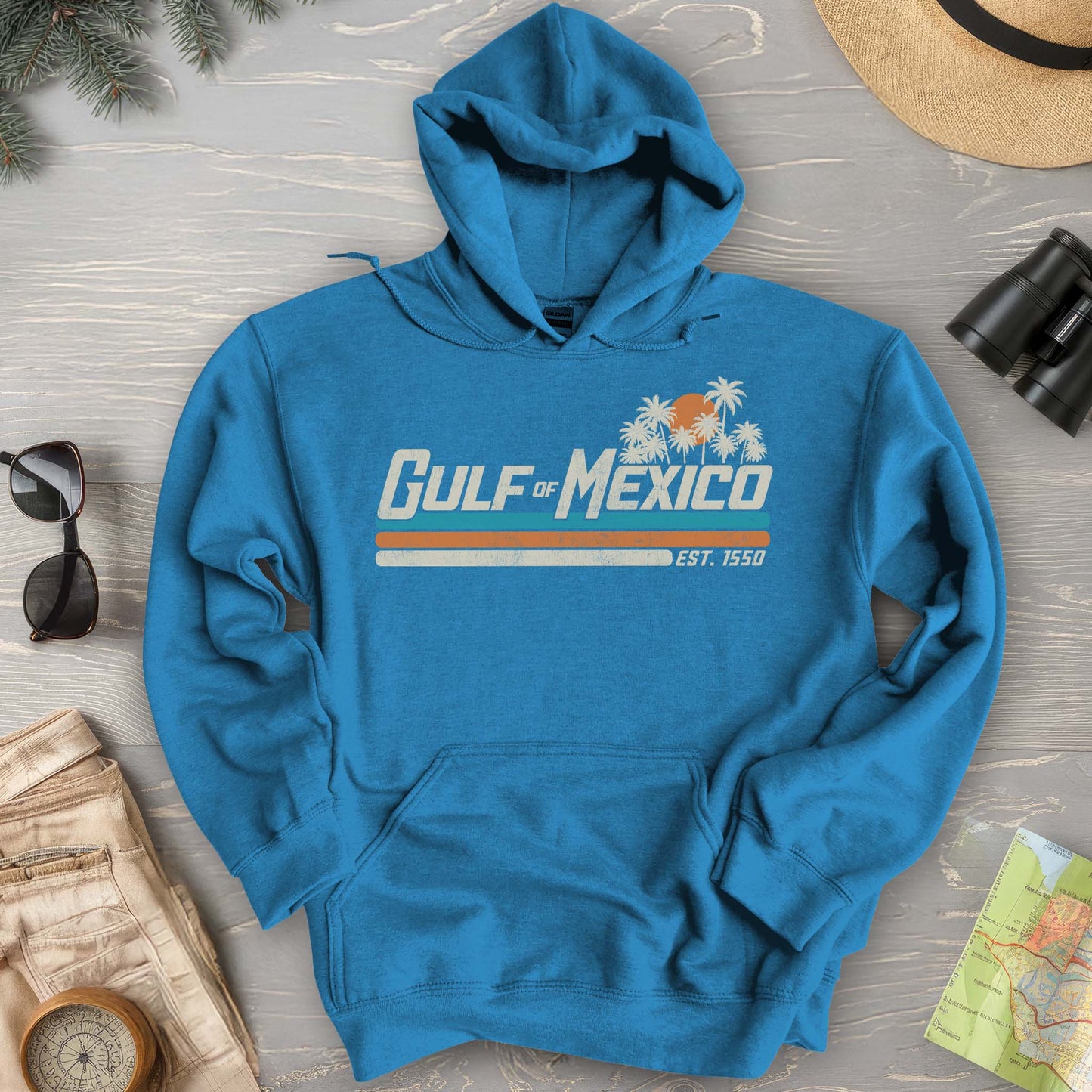 Bargain Bin Overstock! Gulf of Mexico Retro Stripe Hoodie