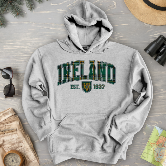 Ireland Tartan Varsity Hoodie